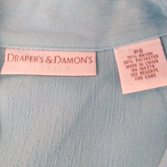 3/$15 CLOSET CLOSING TURQUOISE BEADED BLOUSE - Picture 7 of 7